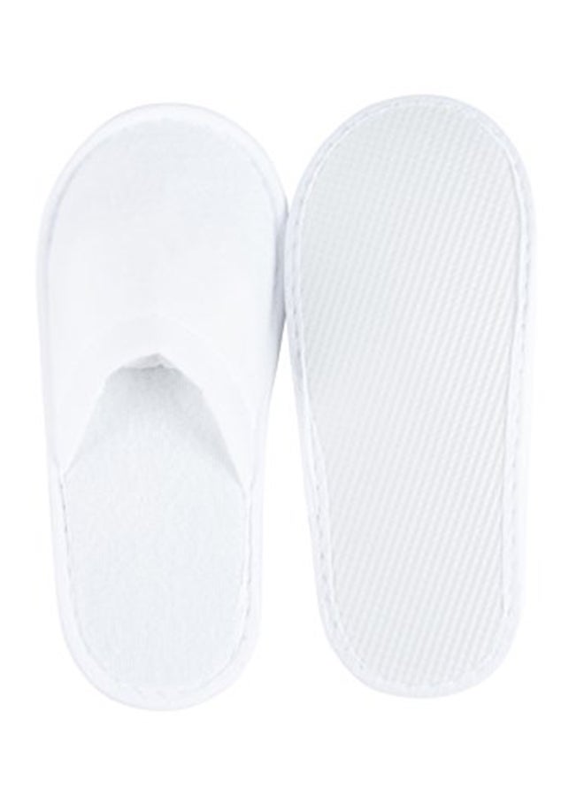 Juvale 24-Pair Disposable Slippers White - Image 2