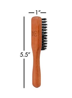Zeus 100% Boar Bristle Beard Brush Multicolour  - Image 2