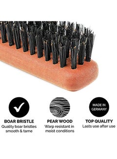 Zeus 100% Boar Bristle Beard Brush Multicolour  - Image 3