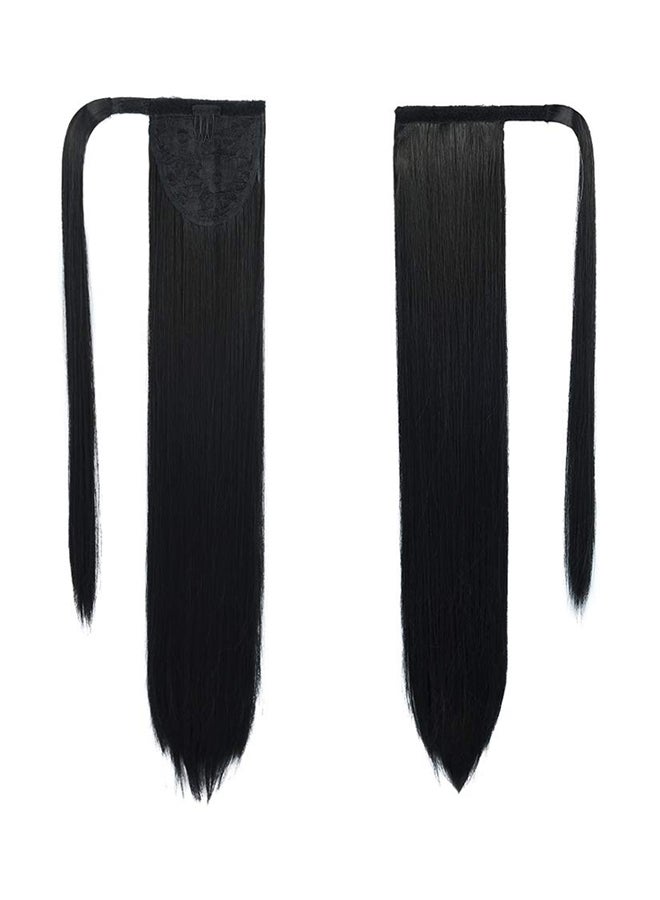 SEIKEA - Natural Long Hair Ponytail Extension Clip Black 28inch - Image 1