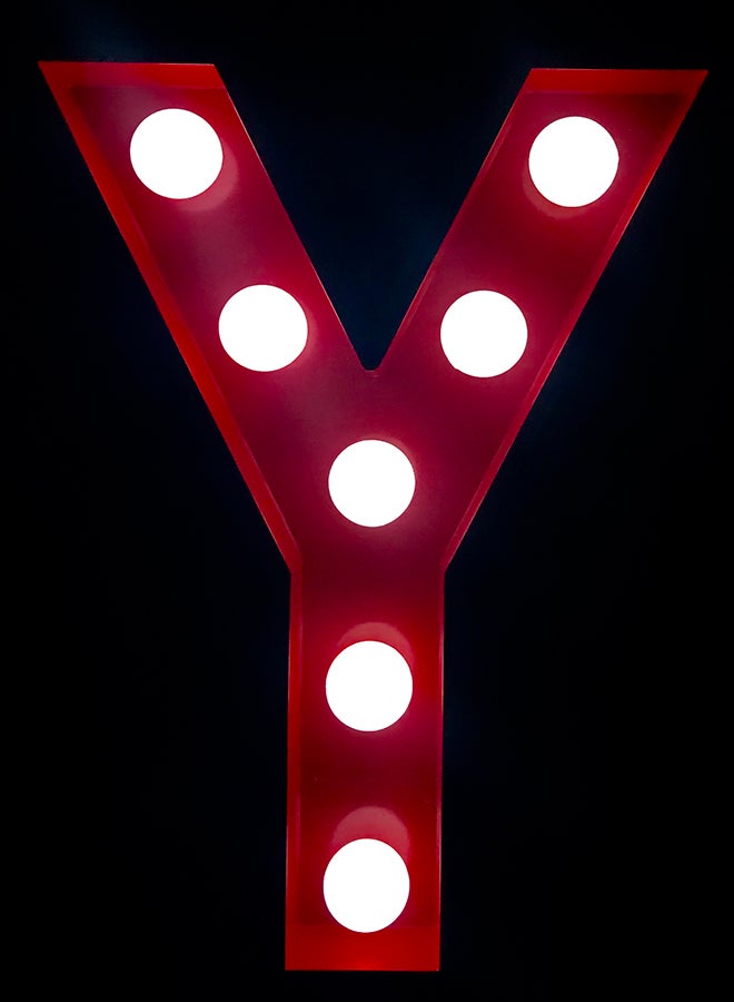 Salla Marquee Letter Y LED Light Red  - Image 4