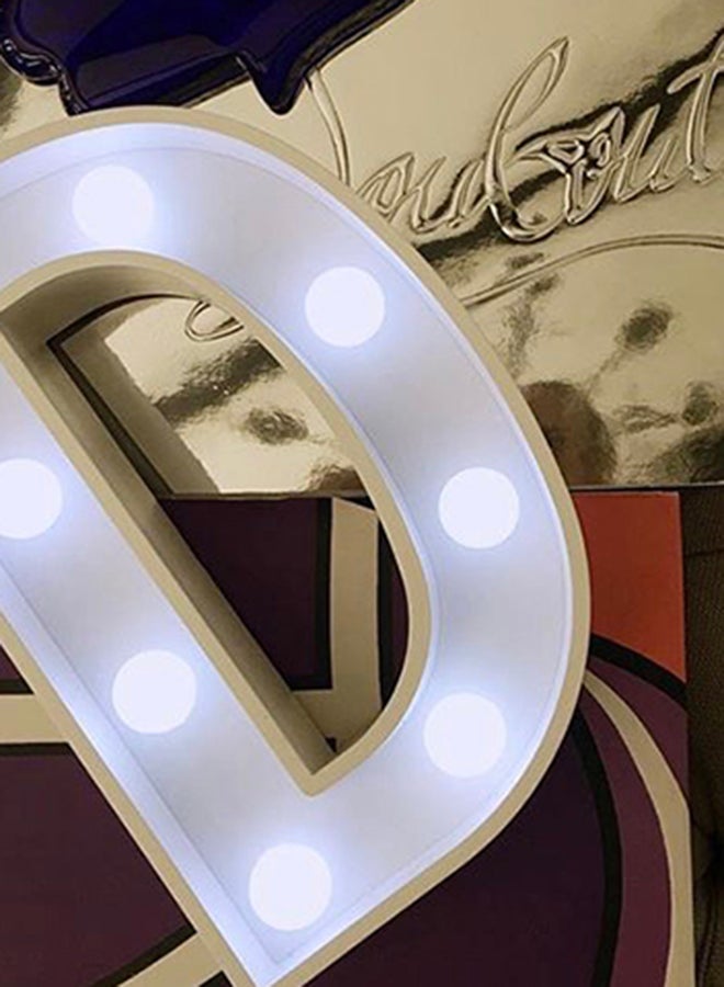 Salla Marquee Letter D LED Light White - Image 3