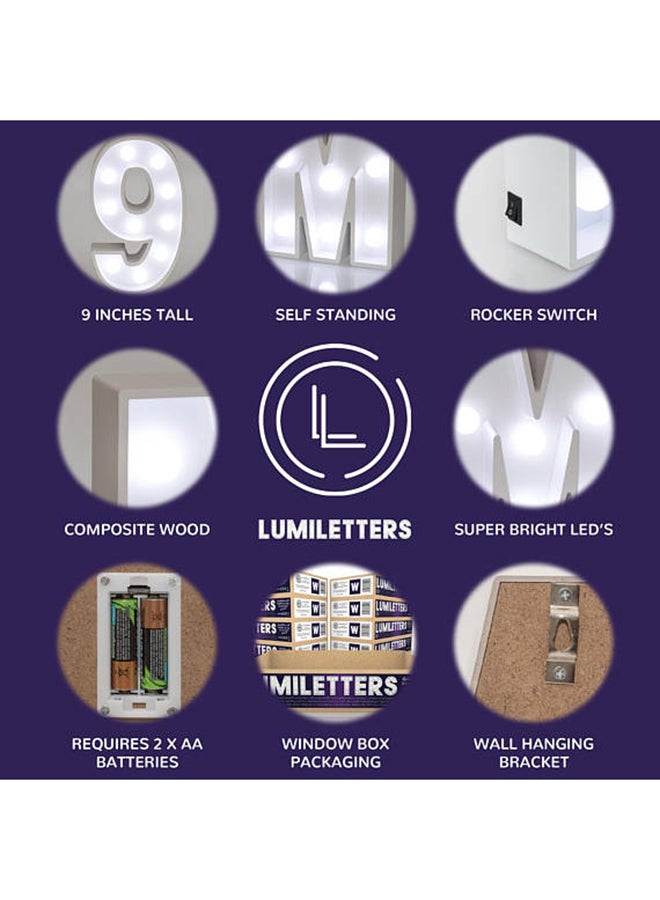 Salla Marquee Letter N LED Light White - Image 5