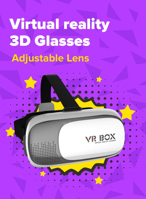 Virtaul Reality 3D Glass Black/White