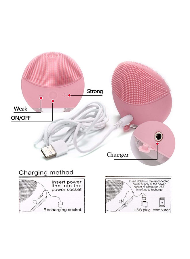 Forever - Lina Mini Silicon Facial Cleansing Device Light Pink - Image 1