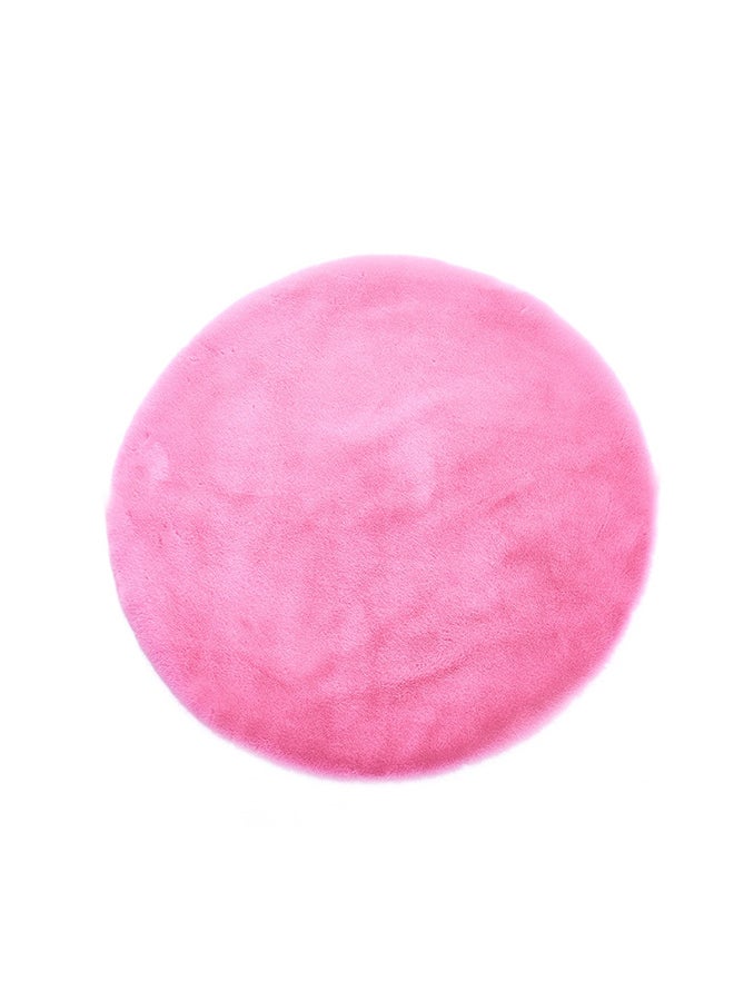 European Round Wear-Resistant Rug Pink 80cm