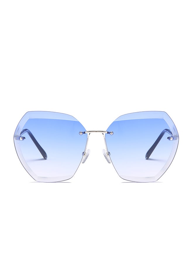 Women's UV Protection Hexagon Sunglasses - Image 2