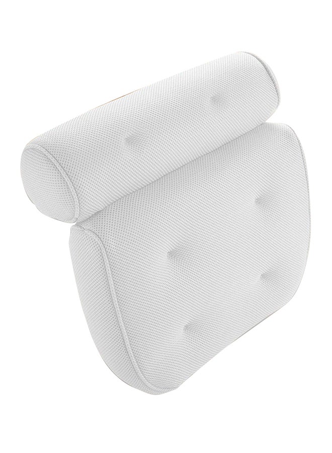 Spa Bath Pillow With 6 Non-Slip Suction Cup White 4X14X13inch - v1570095251/N30479416A_1