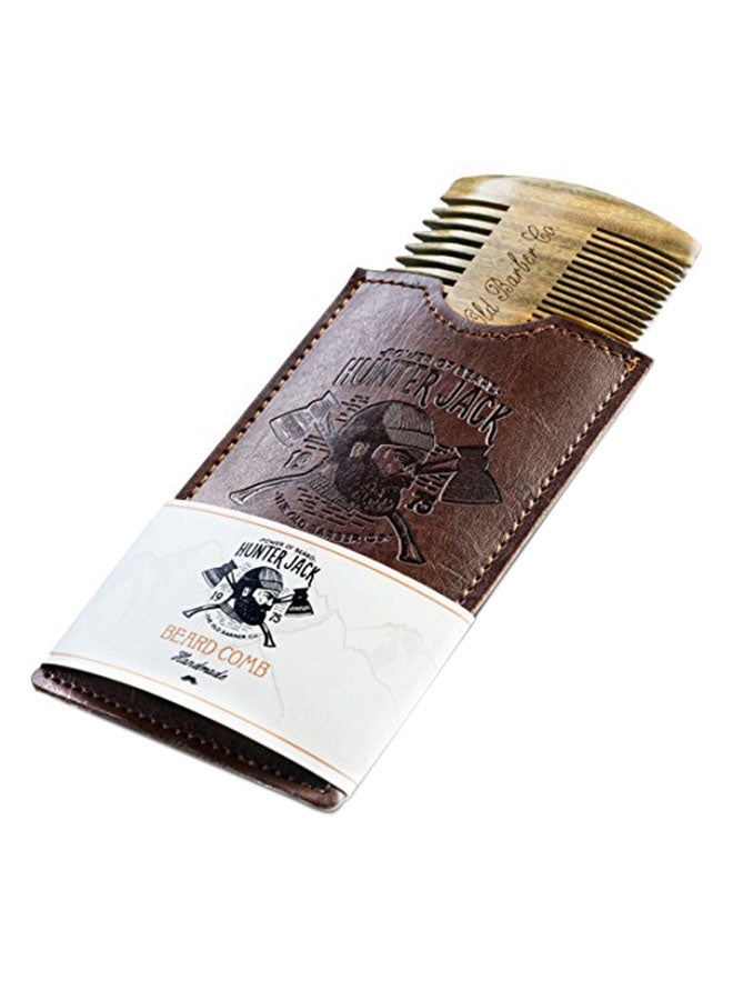 Hunter Jack Handmade Premium Sandal Wood Comb Brown - Image 1