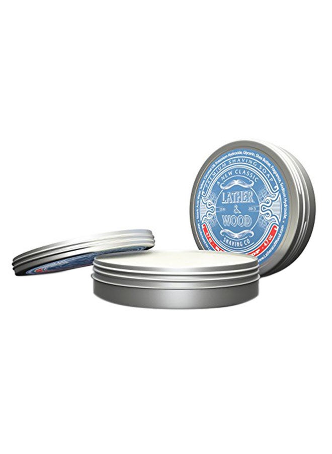 Lather & Wood Shaving Co. Shaving Cream With Fantastic Scent Beige