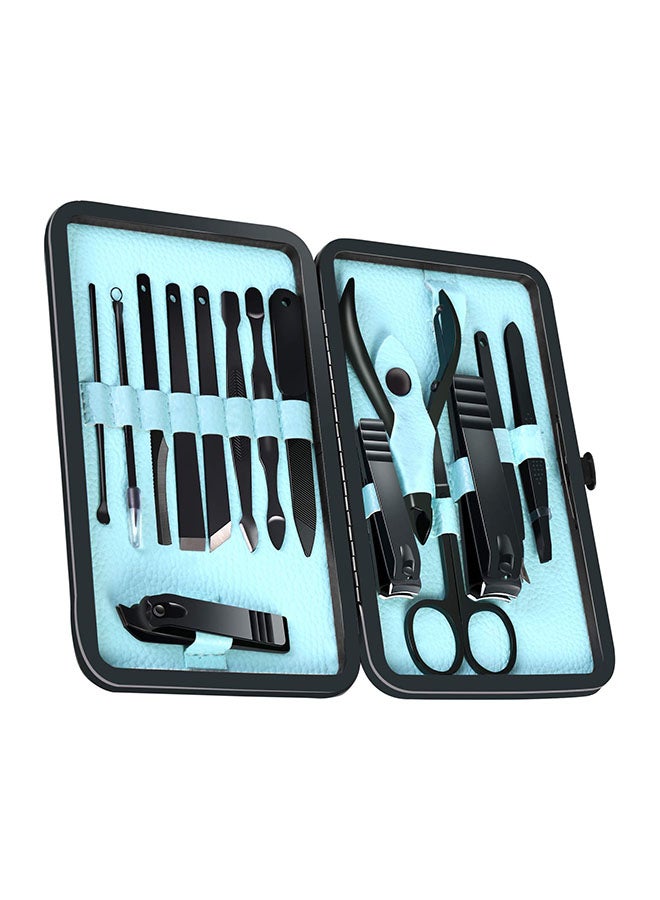 15-Piece Manicure Set Black