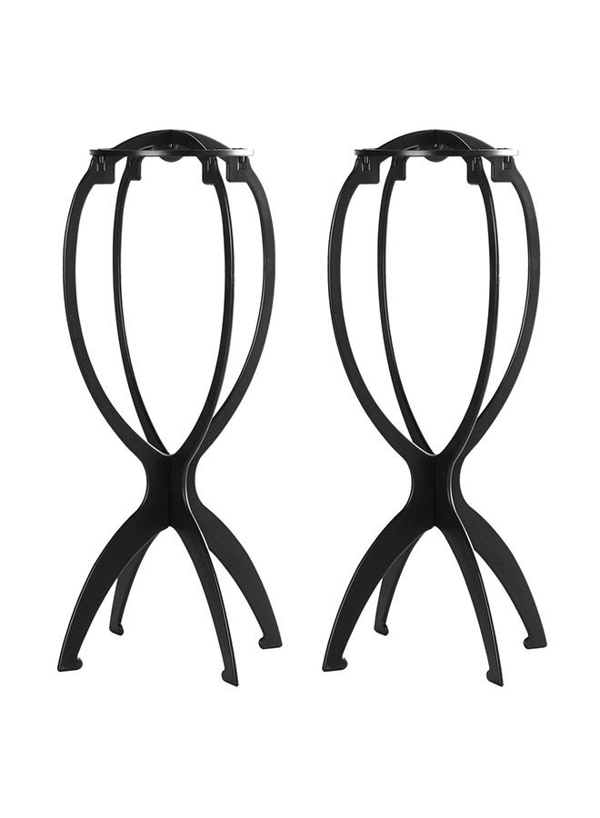 Dreamlover 2-Piece Short Wig Stands Black 14.2inch 