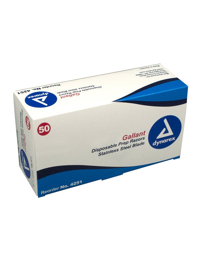 Dynarex 50-Piece Gallant Razors