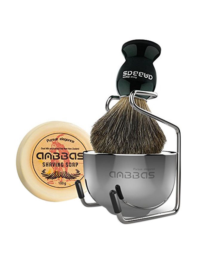 Shaving Brush, Shaving Stand And Soap Cup Kit