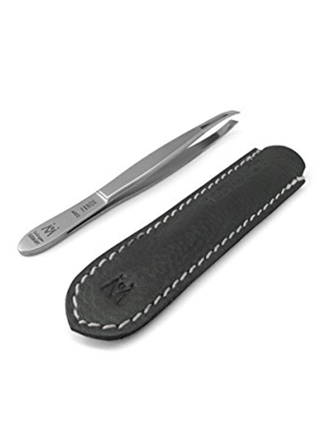 GERmanikure Stainless Steel Slanted Tweezers - Image 3
