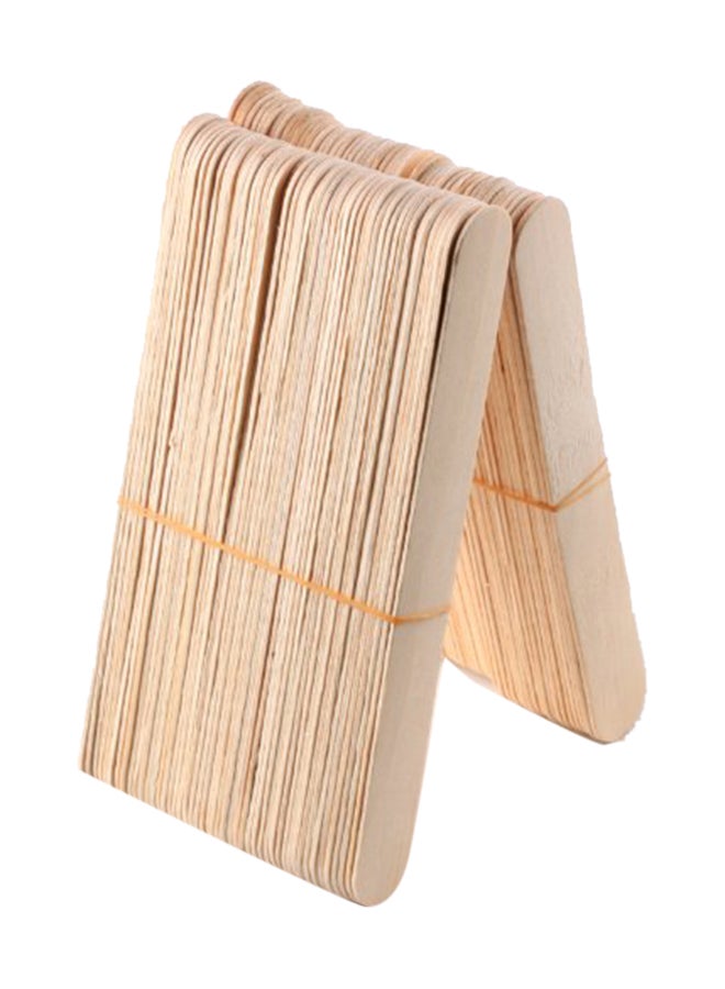 dukal - 100-Piece Large Wooden Wax Spatula - Image 1