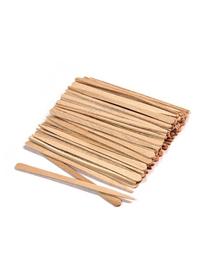 ملاعق شمع خشبية صغيرة مكونة من 100 قطعة