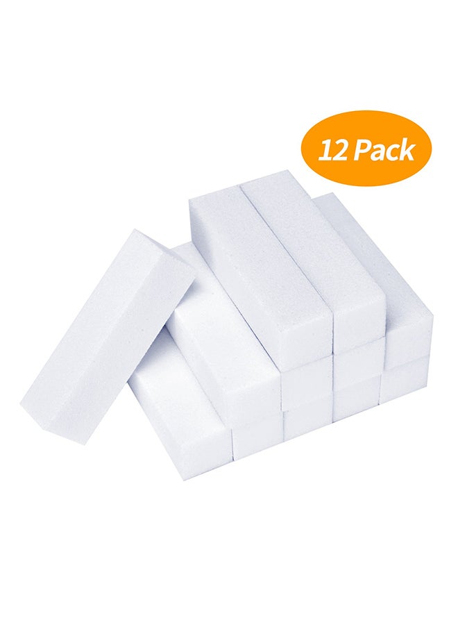 Senkary 12-Piece Nail Buffer Set White