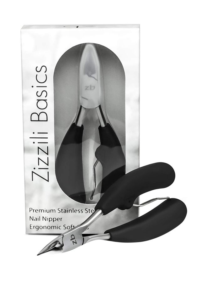 Long Handled Toe And Ingrown Nail Clipper Silver/Black