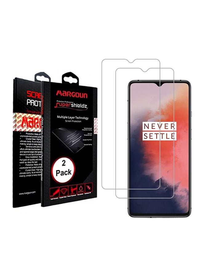 MARGOUN Pack Of 2 Screen Protector For OnePlus 7T Clear - Image 1