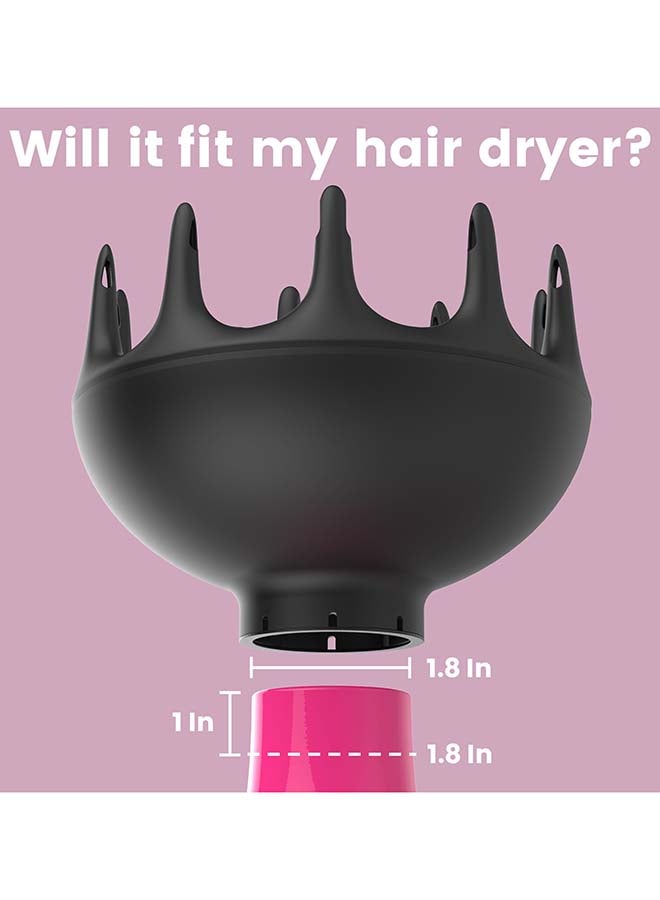 xtava Professional Orchid Large Hair Diffuser For Curly And Natural Hair - Image 2