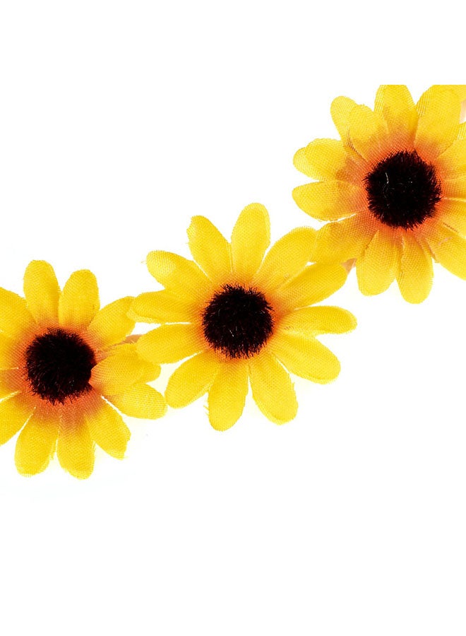 Floral Fall Sunflower Crown Hair Band - Image 2