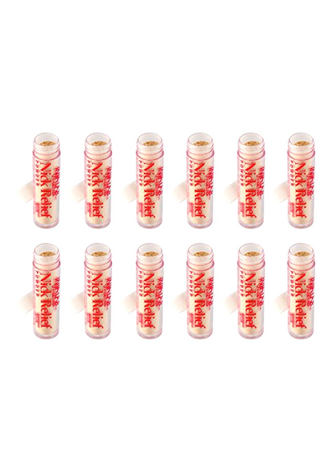 Infalab Pack Of 12 Nick Relief Styptic Powders