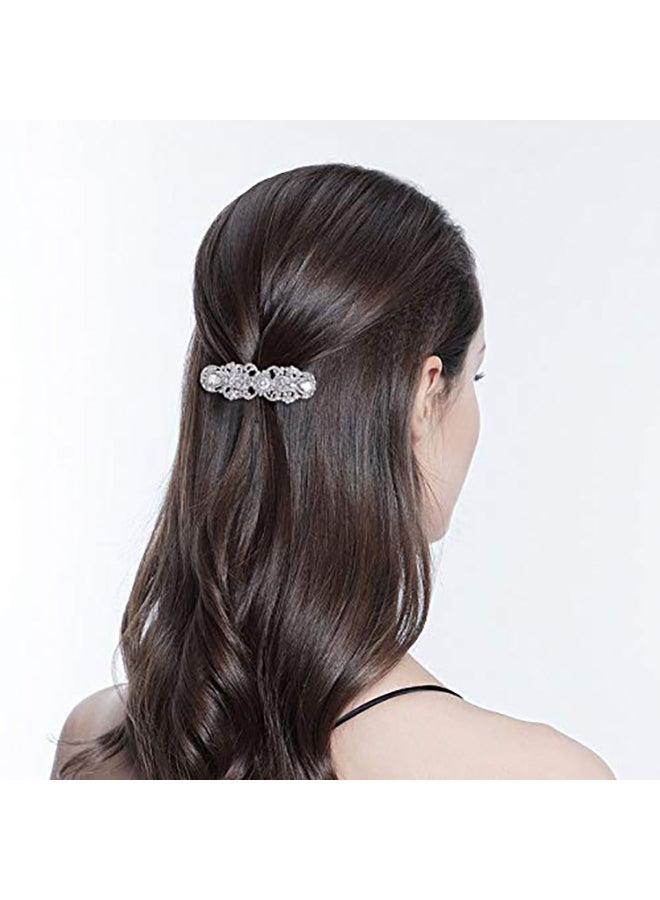 إيفر فيث مشبك شعر مزين بحجر الراين فضي - Image 2