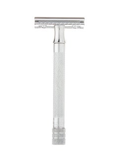 Futur Mk 23C Long-Handled Traditional Double Edge Safety Razor Silver