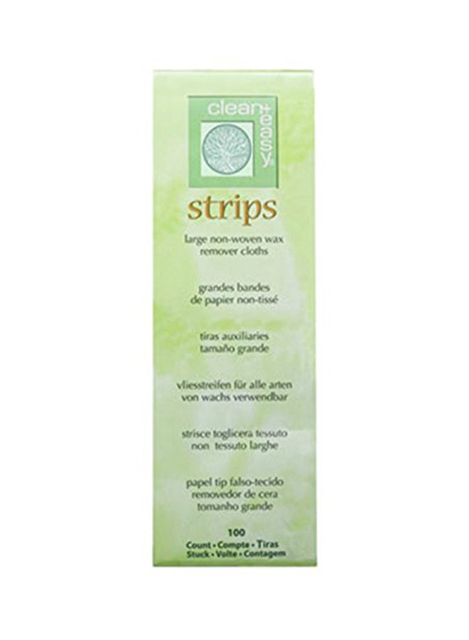 Clean + Easy 100-Piece Cloth Waxing Strips 3x9inch  - Image 1