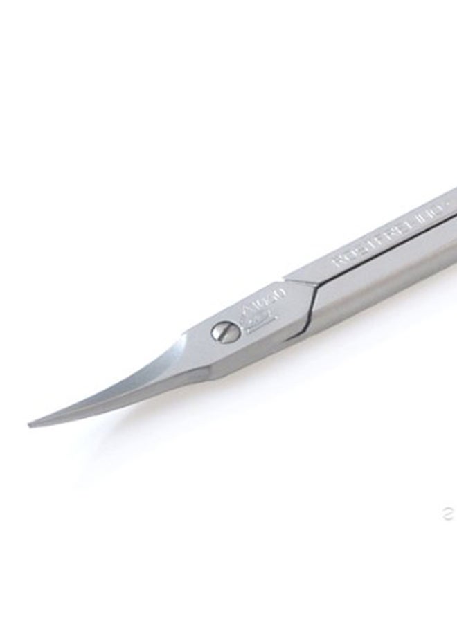 إربي مقص مدبب لإزالة الجلد الميت من الستانلس ستيل فضي - Image 2
