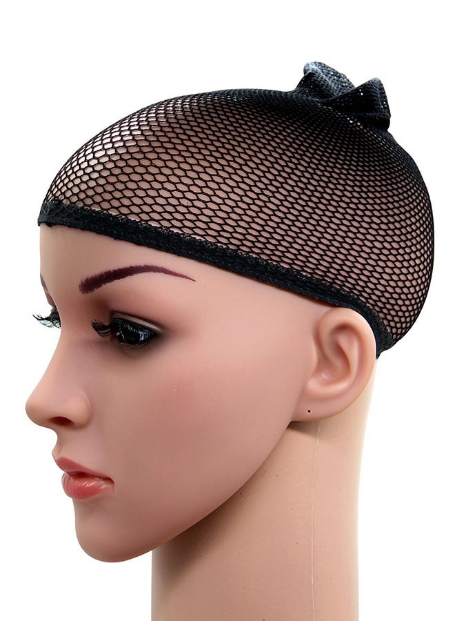 Open End Mesh Net Liner Weaving Cap Black - v1570097014/N30479011A_2