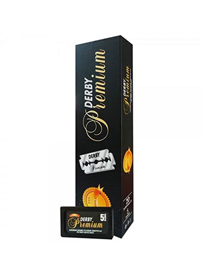 100-Piece Premium Double Edge Razor Blades 2X5X2inch