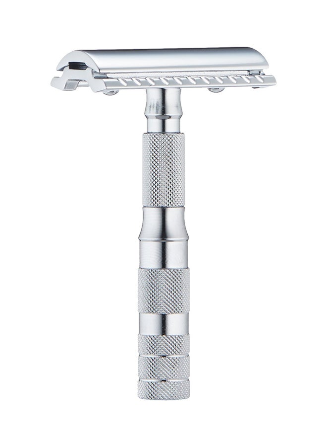 Travel Razor Chrome Plated In Leather Case Silver 1X2.5X2.25inch - v1570097041/N30479110A_1