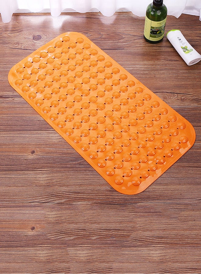 Non-Slip Beads Design Household Floor Mat Orange 36x69cm 