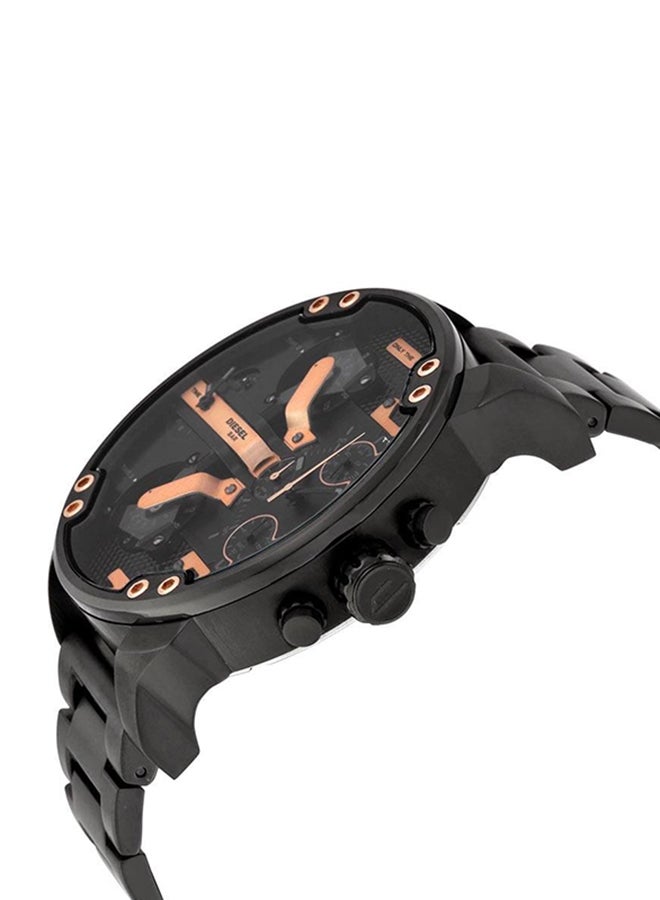 ديزل ساعة يد بعقارب وسوار معدني طراز 698615096855 للرجال - Image 2