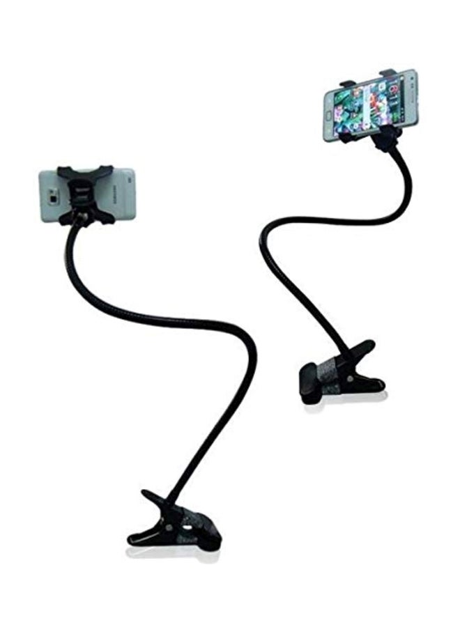 Generic - 2-Piece Bed Stand For Apple iPhone 4/4S/5/5S/6 Black - Image 1