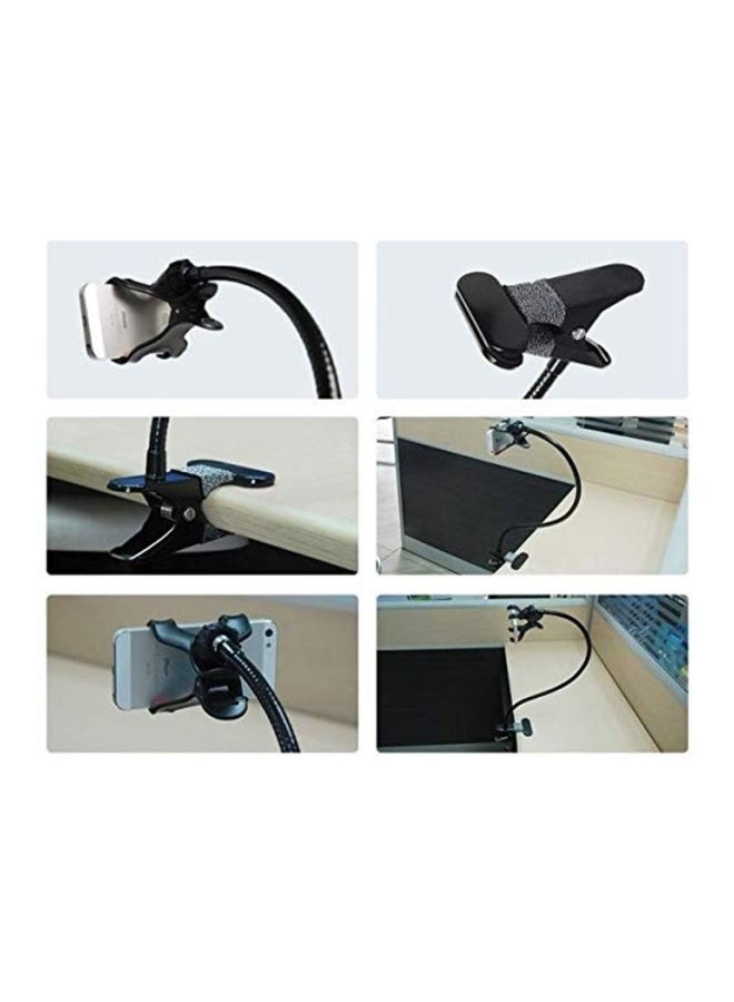 Generic - 2-Piece Bed Stand For Apple iPhone 4/4S/5/5S/6 Black - Image 1