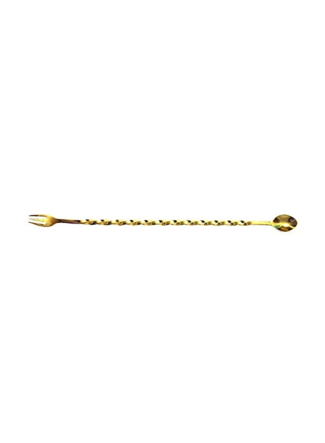 PROBAR Twisted Sumo Mixing Spoon With Fork End Gold/Black - Image 2