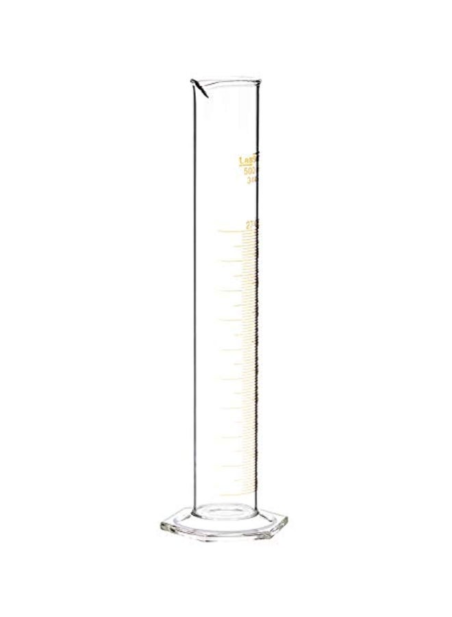 Blossom Household - Glass Alcohol Liquor Measuring Cylinder Clear 500ml - Image 1