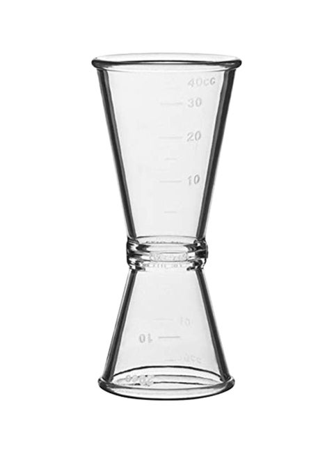 Double Jigger Peg Measure Cup Clear
