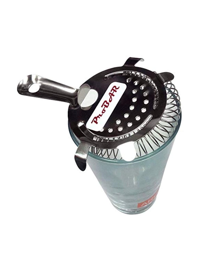 PROBAR 4 Prong Cocktail Hawthorne Bar Strainer Silver - Image 2