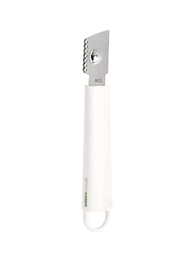 Greenhouse Stainless Steel Lemon Zester With Peeler Silver/White  - Image 1
