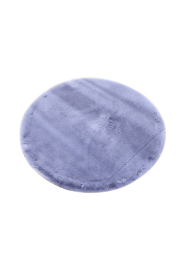 Round Shape Thick Comfy Rug Blue 60cm 