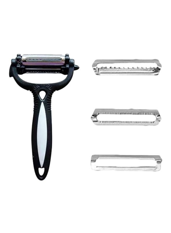 Boyuan 3-In-1 Plastic Peeler Silver/Black - Image 1