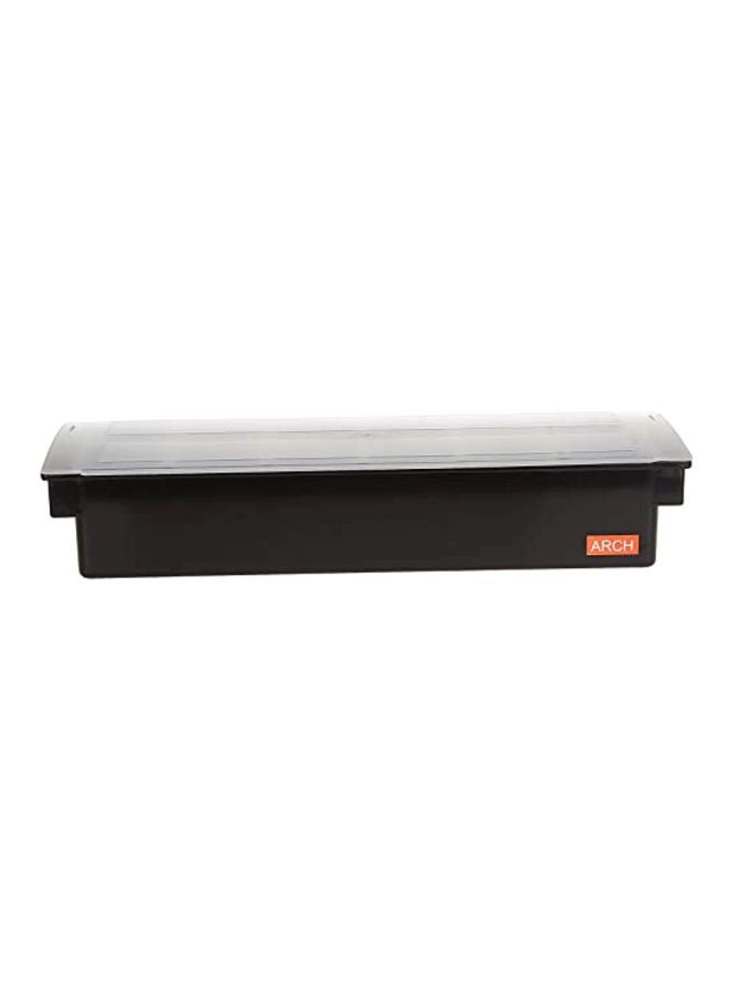 آرك 6 Compt. Garnish Condiment Orgainzer Black/Clear  - Image 3
