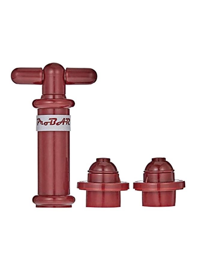 رويي 3-Piece Wine Pump Set Brown - Image 3
