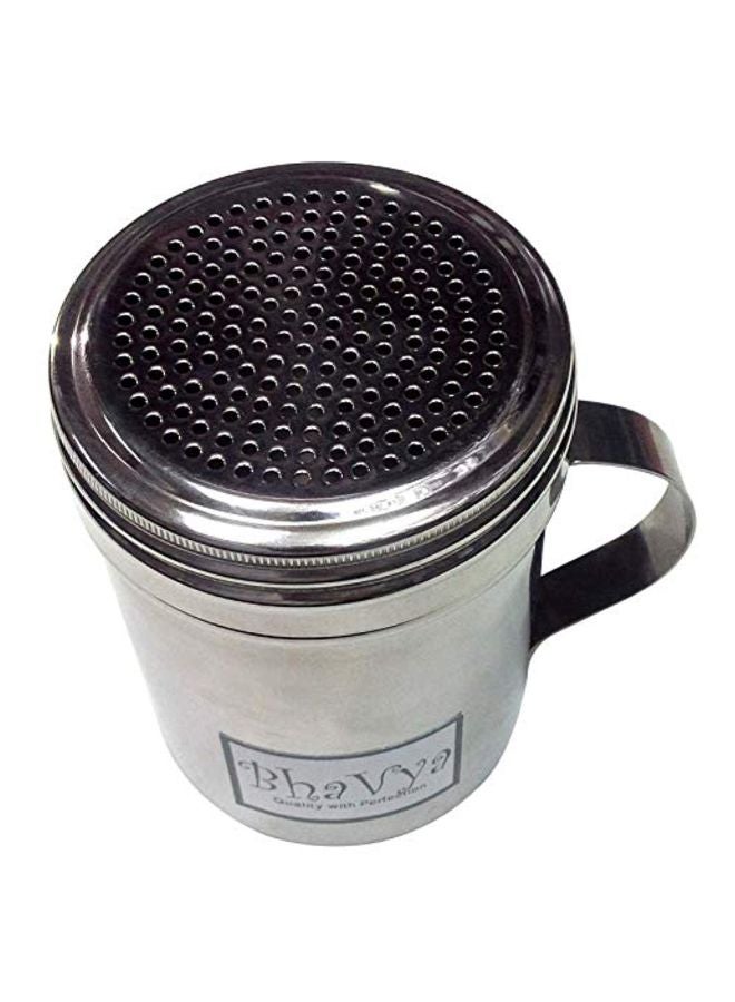 Bhavya Steel Spice Flakes Shaker Cocoa Dredger Silver - Image 4