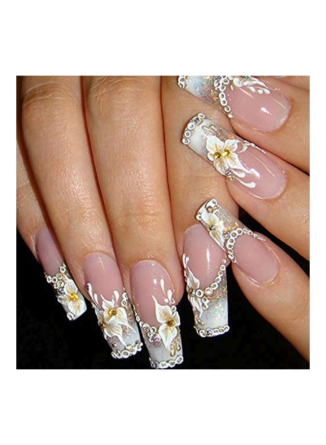 AORAEM 500-Piece Acrylic Style Artificial False Nail Set Clear - Image 3