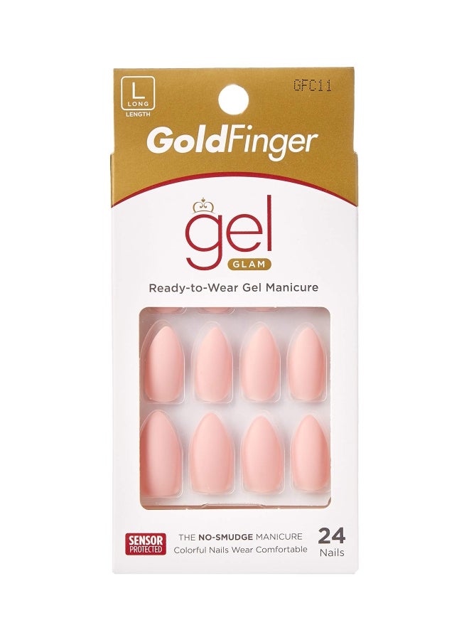 Goldfinger 24-Piece Gel Glam Manicure Set Pink  - Image 1
